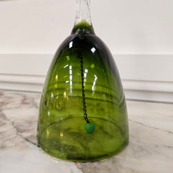 Crystal Green Glass Bell | Antique & Vintage | Moonee Ponds Antiques | Australia Wide Delivery
