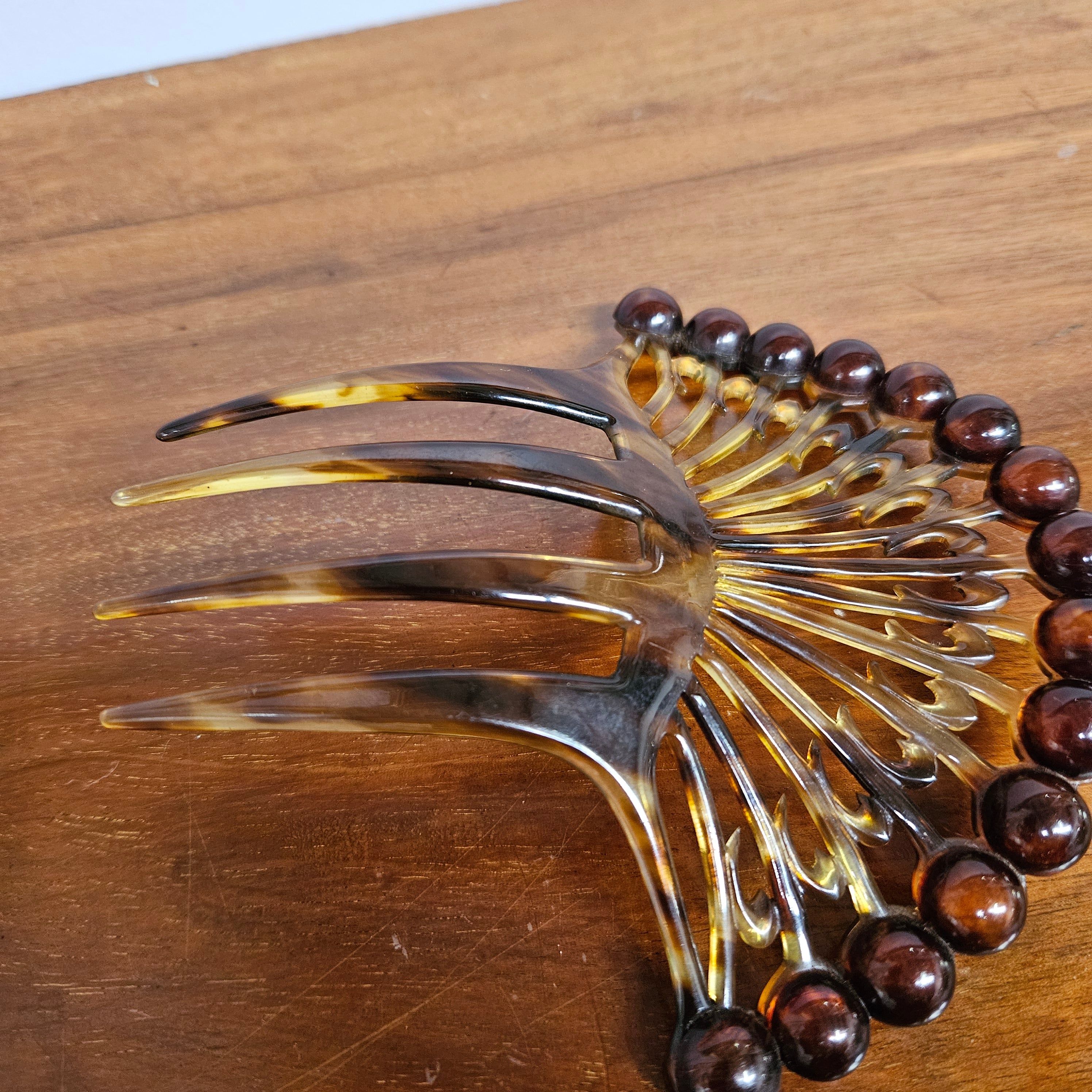 Lovely Faux Tortoiseshell Celluloid Hair Comb | Antique & Vintage | Moonee Ponds Antiques | Australia Wide Delivery