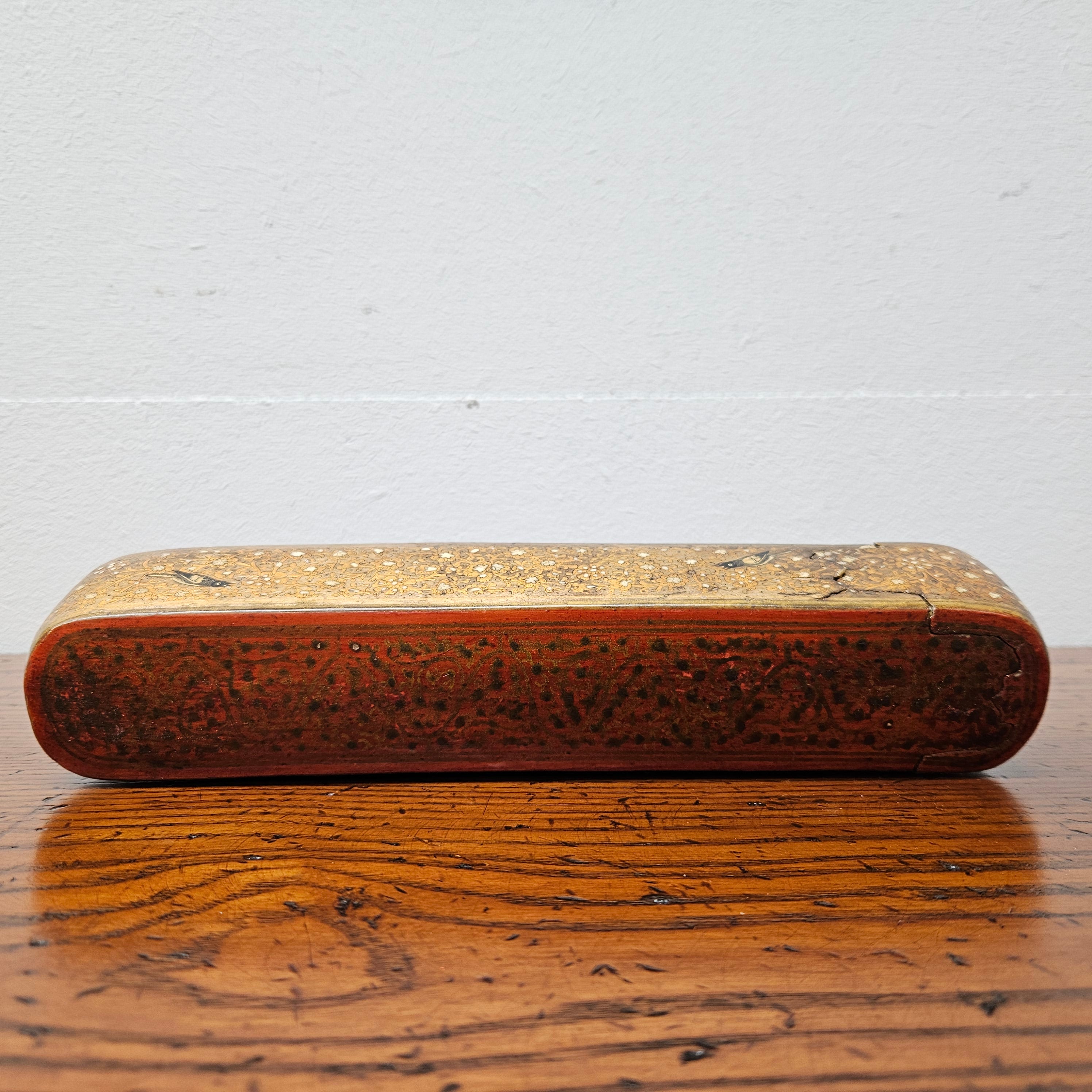 Early 19th Century Kashmiri Papier-Mâché Box | Antique & Vintage | Moonee Ponds Antiques | Australia Wide Delivery
