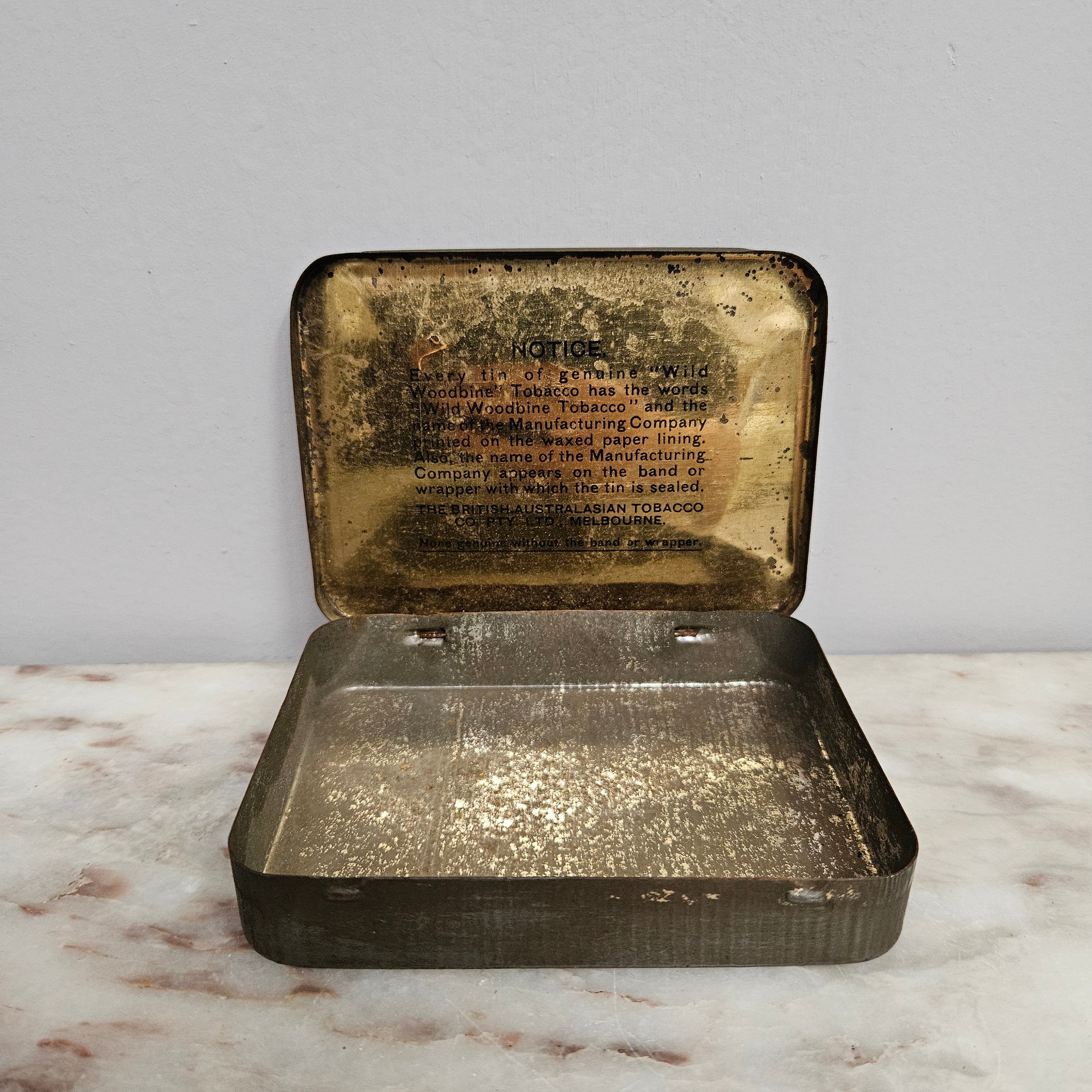 Vintage "Wild Woodbine" Tobacco Tin 2oz | Antique & Vintage | Moonee Ponds Antiques | Australia Wide Delivery