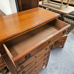 French Fruitwood Chest of Seven Drawers | Antique & Vintage | Moonee Ponds Antiques | Australia Wide Delivery