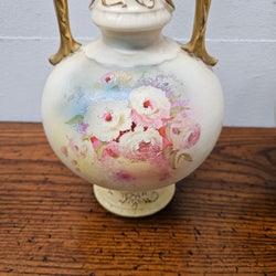 Pair of Edwardian Hand Painted Vases | Antique & Vintage | Moonee Ponds Antiques | Australia Wide Delivery