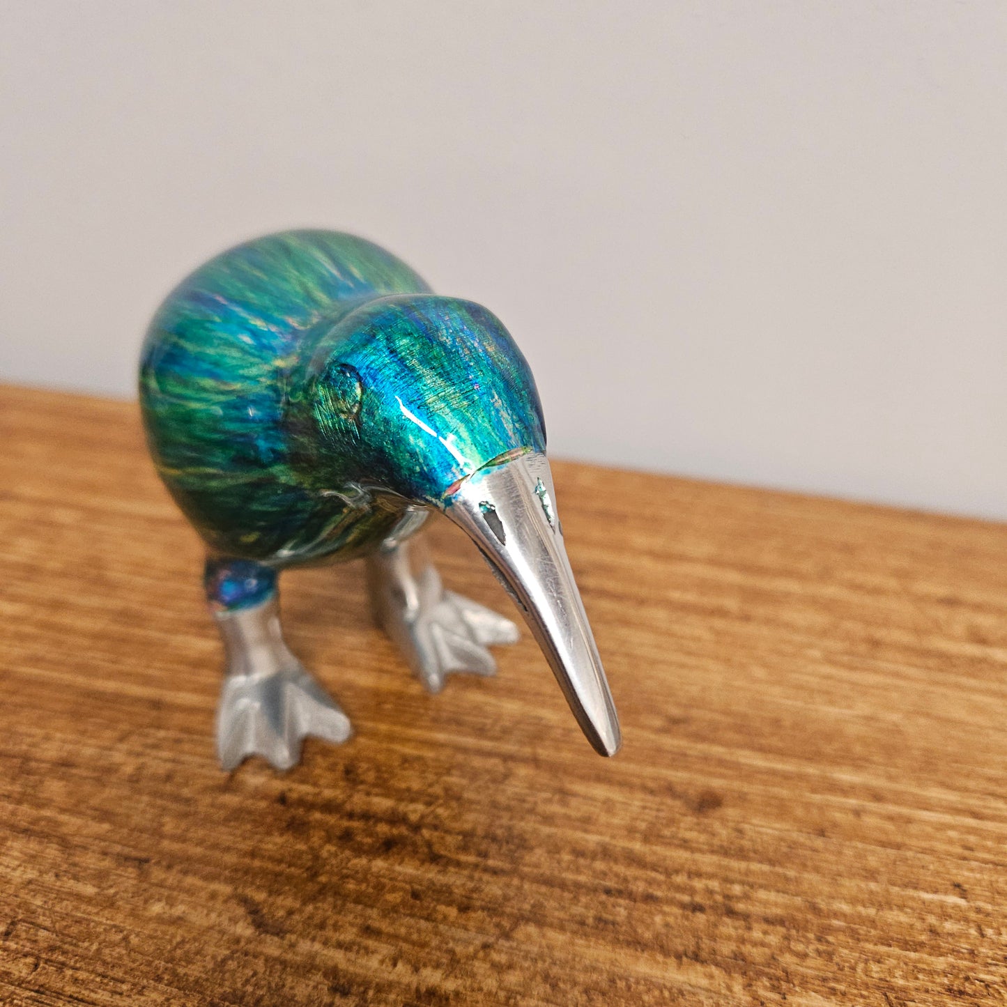 Cast Aluminum & Enamel Kiwi Bird