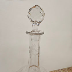 Large Crystal Glass Victorian Decanter | Antique & Vintage | Moonee Ponds Antiques | Australia Wide Delivery