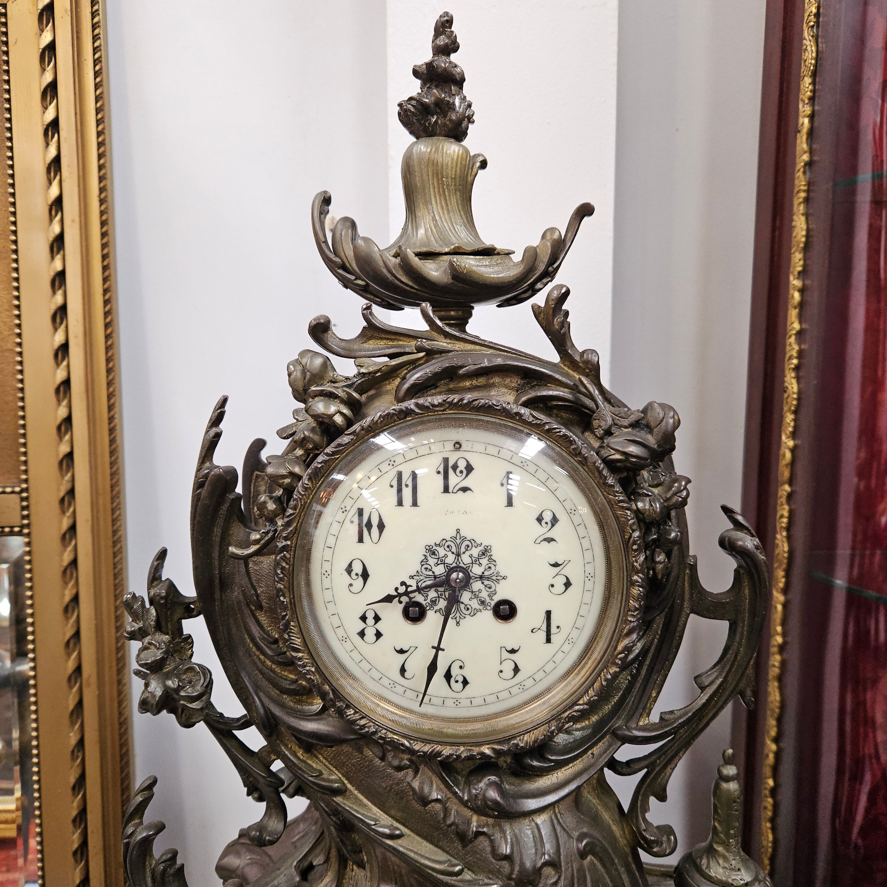 19th Century Bronze Mantle Clock | Antique & Vintage | Moonee Ponds Antiques | Australia Wide Delivery