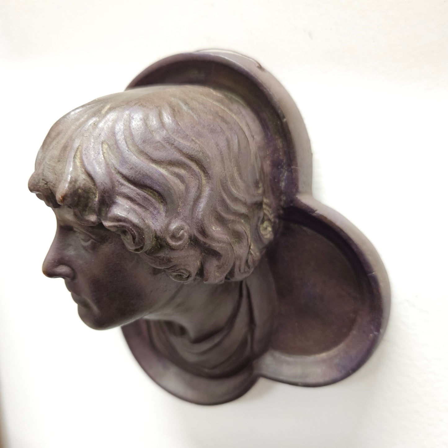 Antique Terracotta Wall Plaque Of Bust