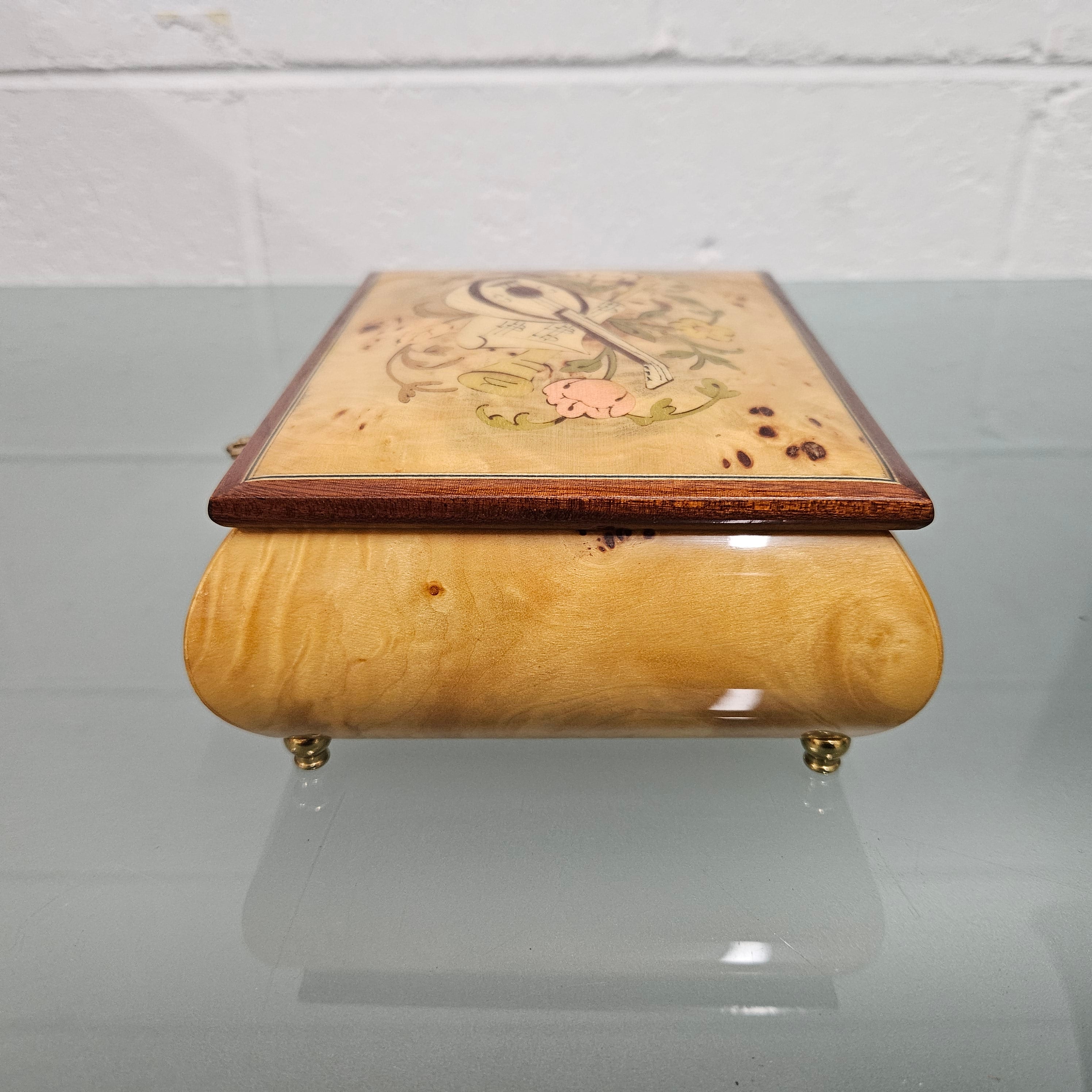 Vintage Italian Sorrento Ware Inlaid Musical Jewelry Box | Antique & Vintage | Moonee Ponds Antiques | Australia Wide Delivery