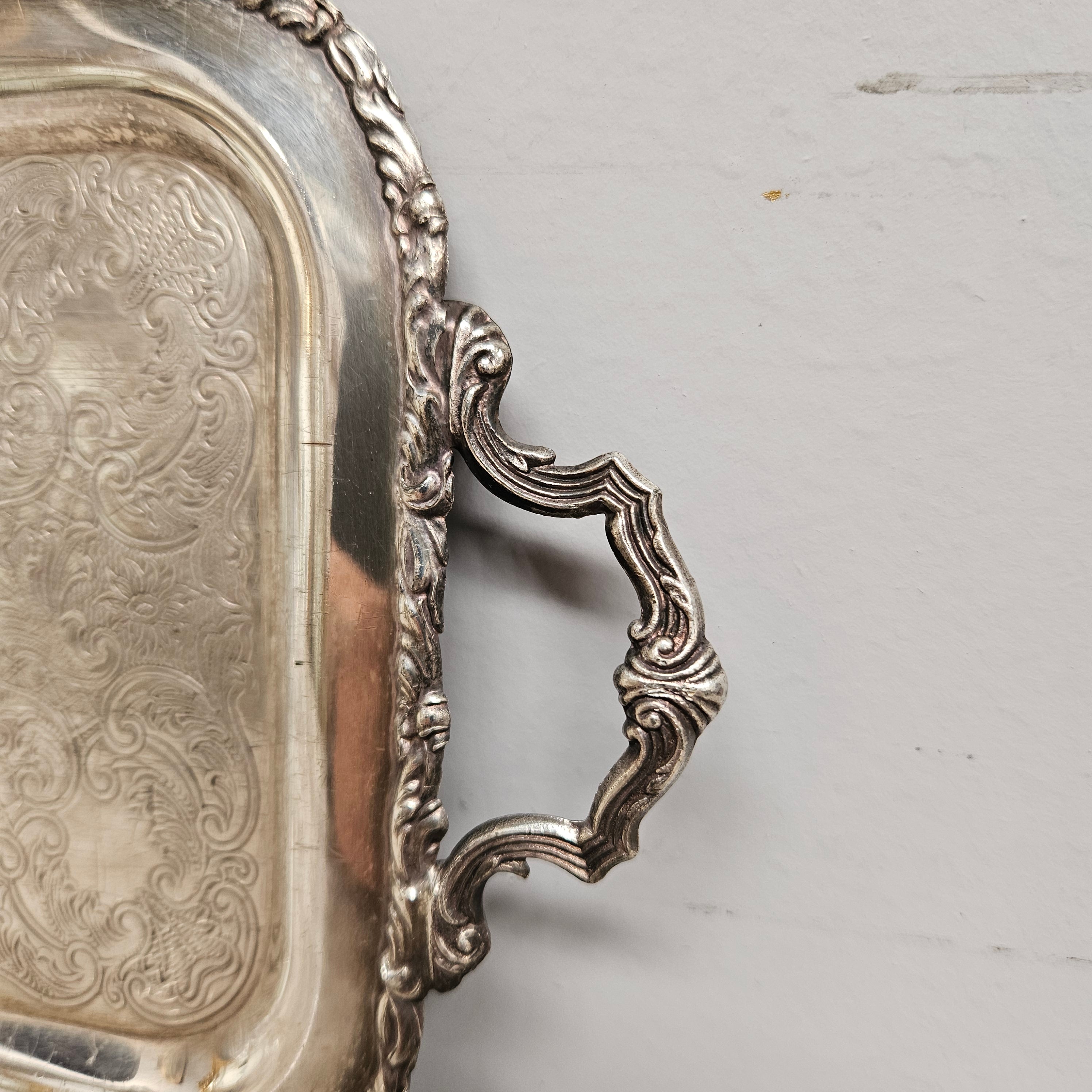 Vintage Sheffield Silver Plated Tray | Antique & Vintage | Moonee Ponds Antiques | Australia Wide Delivery