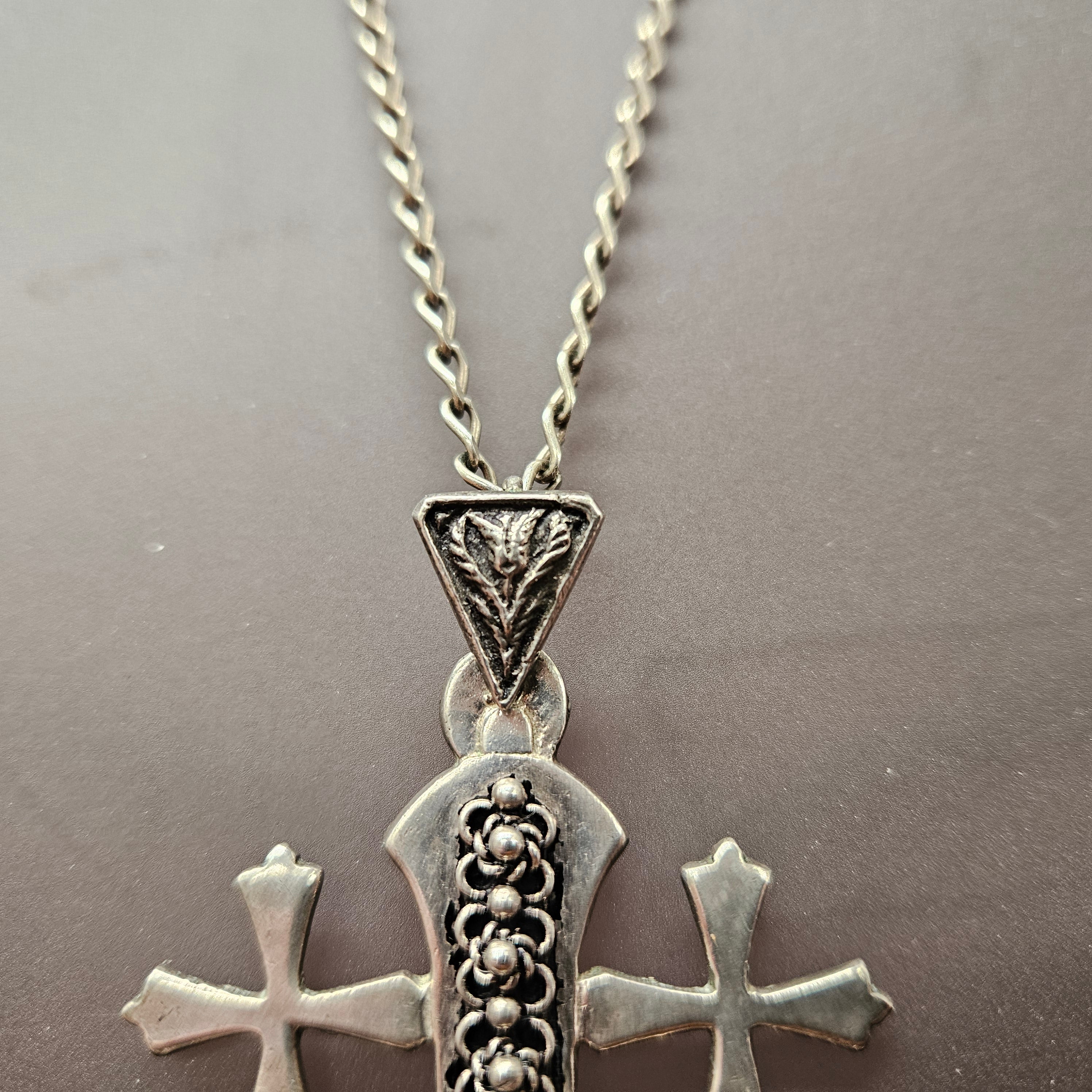Ornate Vintage Silver Jerusalem Cross | Antique & Vintage | Moonee Ponds Antiques | Australia Wide Delivery