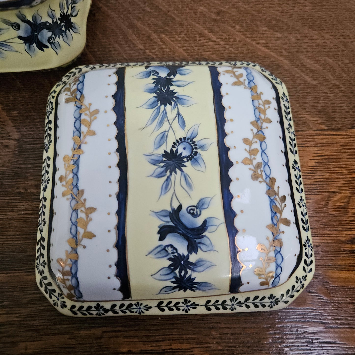 Decorative Porcelain Box & Lid