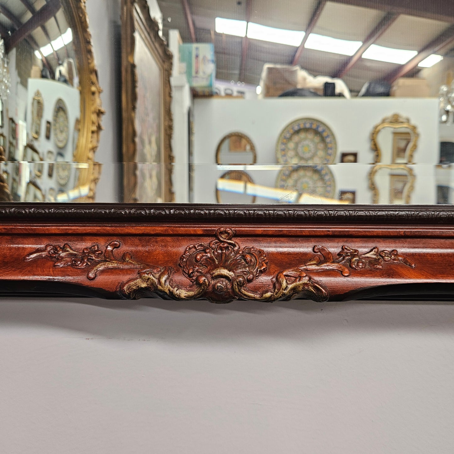 Vintage Gilded Wooden Mirror