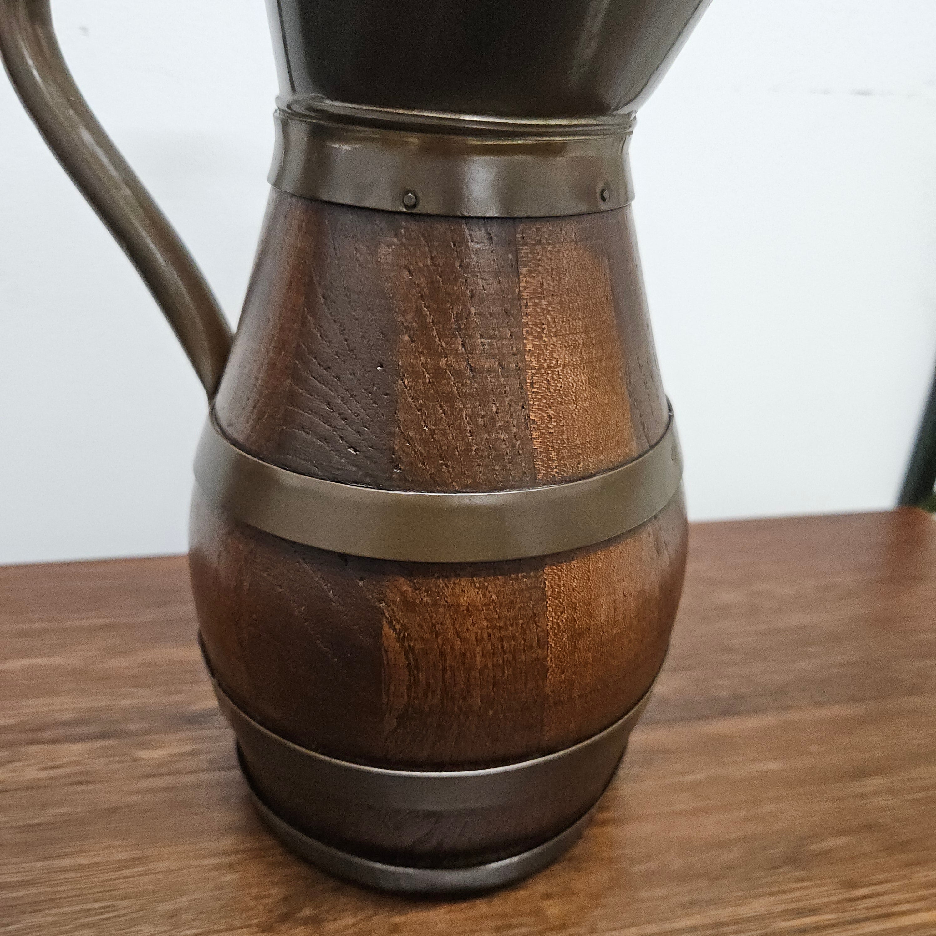 Antique Miniature Copper & French Oak Pitcher | Antique & Vintage | Moonee Ponds Antiques | Australia Wide Delivery