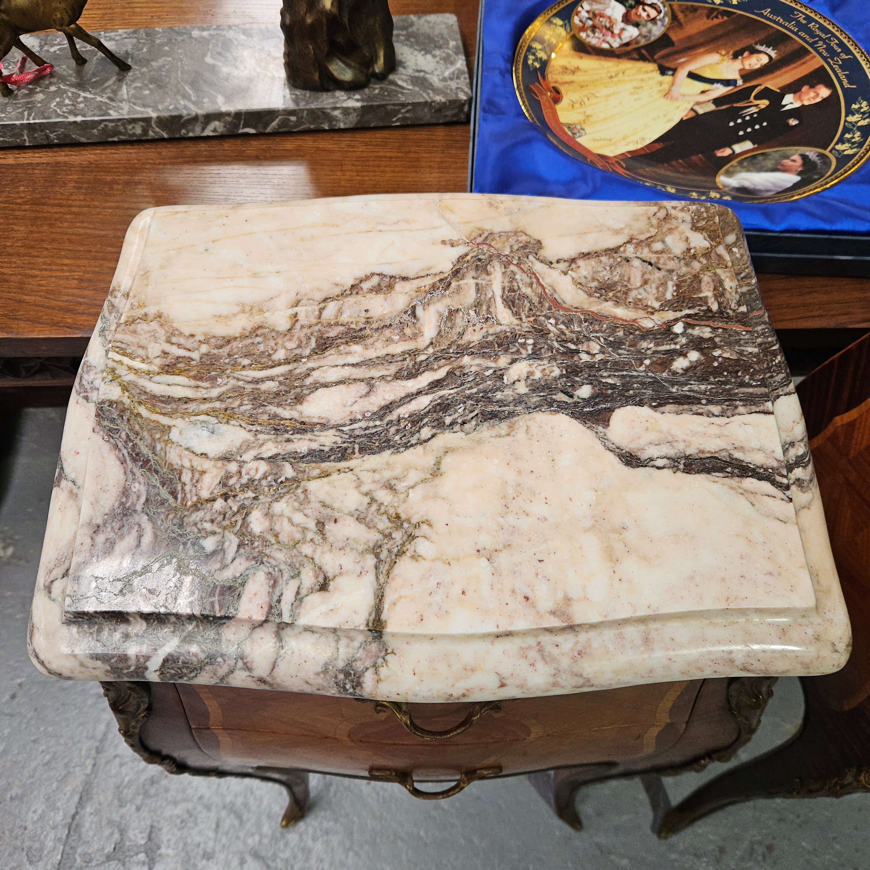 Louis XV Style Miniature Commode Marble Top Bedsides | Antique & Vintage | Moonee Ponds Antiques | Australia Wide Delivery