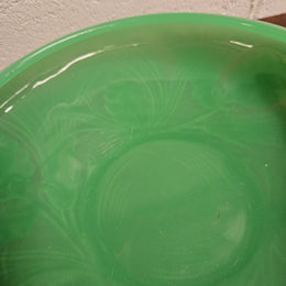 Green Pressed Glass Bowl by James A. Jobling & Co.