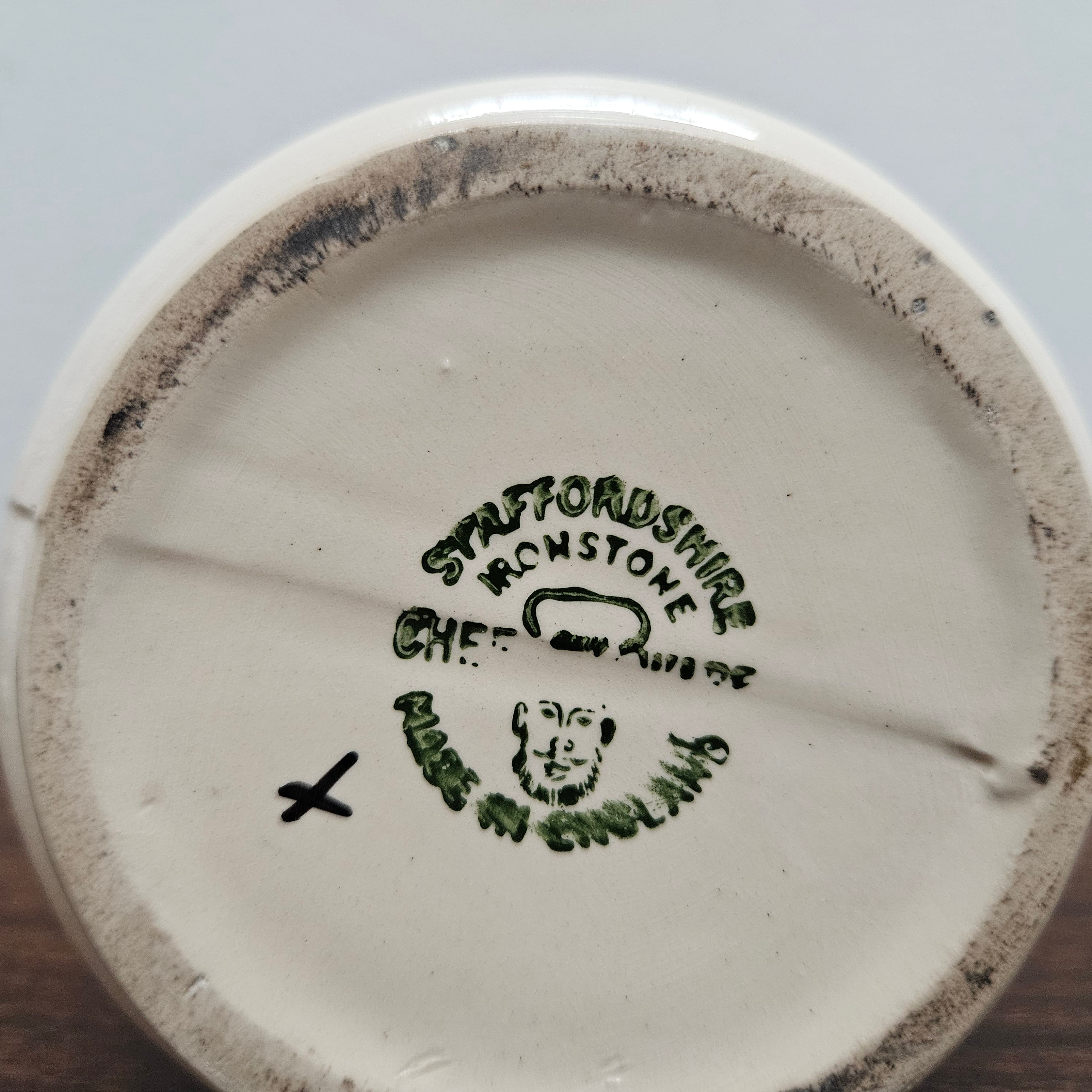 Vintage Staffordshire Chefs Ware Vinegar Container | Antique & Vintage | Moonee Ponds Antiques | Australia Wide Delivery