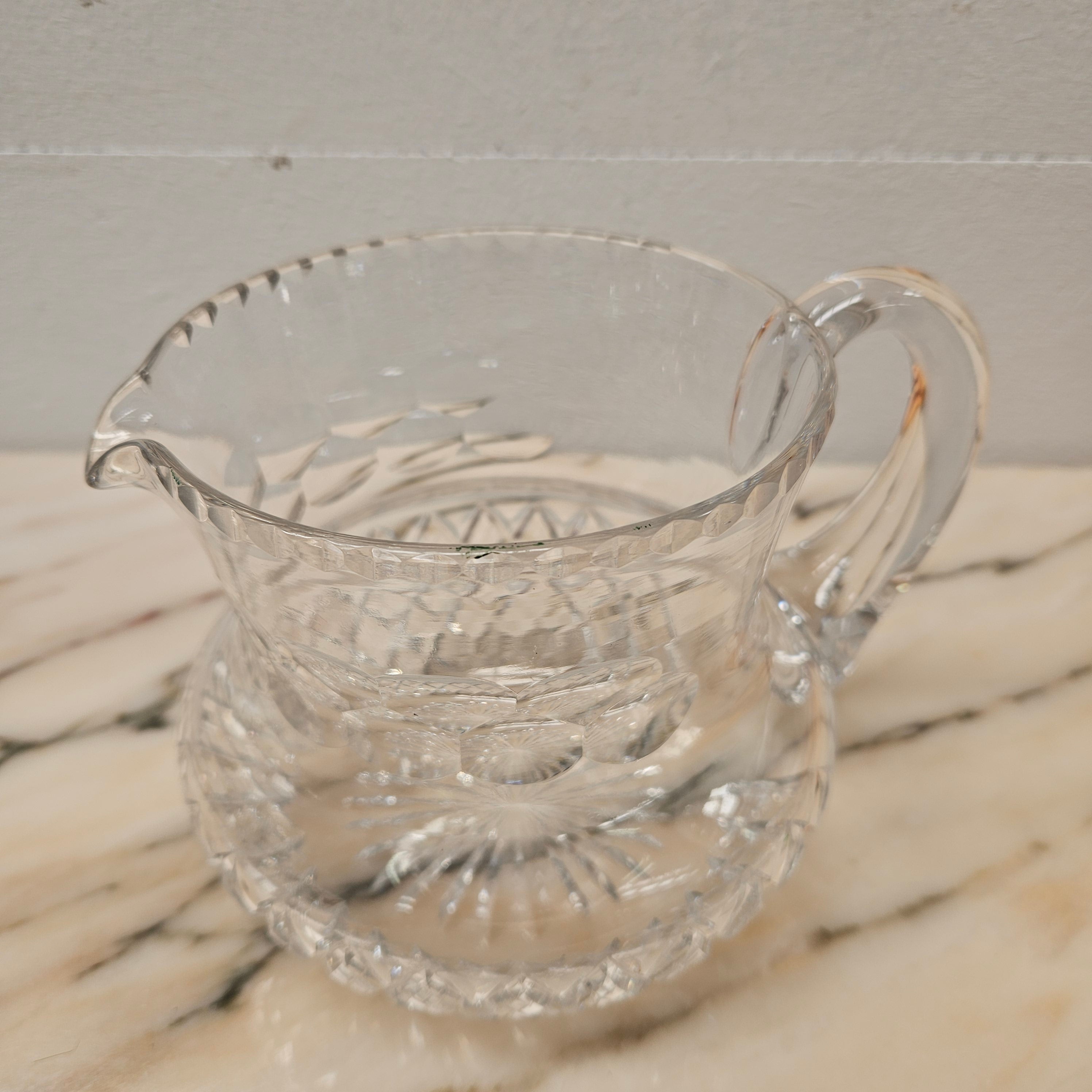 Large Vintage Hand Cut Crystal Jug | Antique & Vintage | Moonee Ponds Antiques | Australia Wide