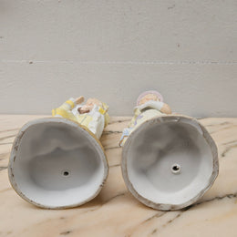 Pair Of Victorian Bisque Figures