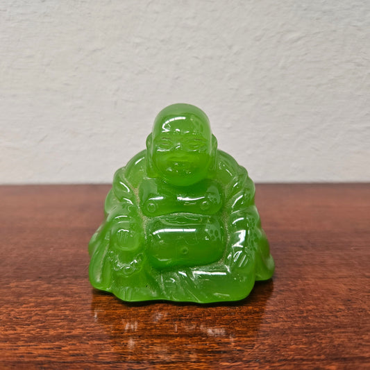 Vintage Chinese Faux Jade Buddha