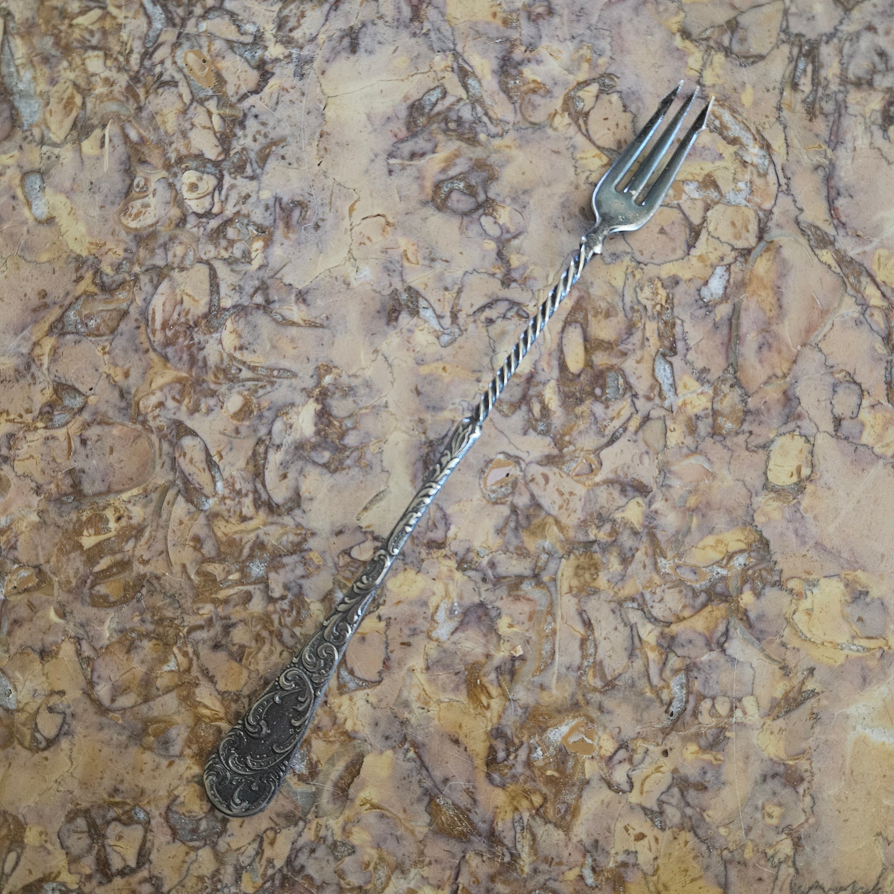 Vintage Silver Plated Pickle Fork