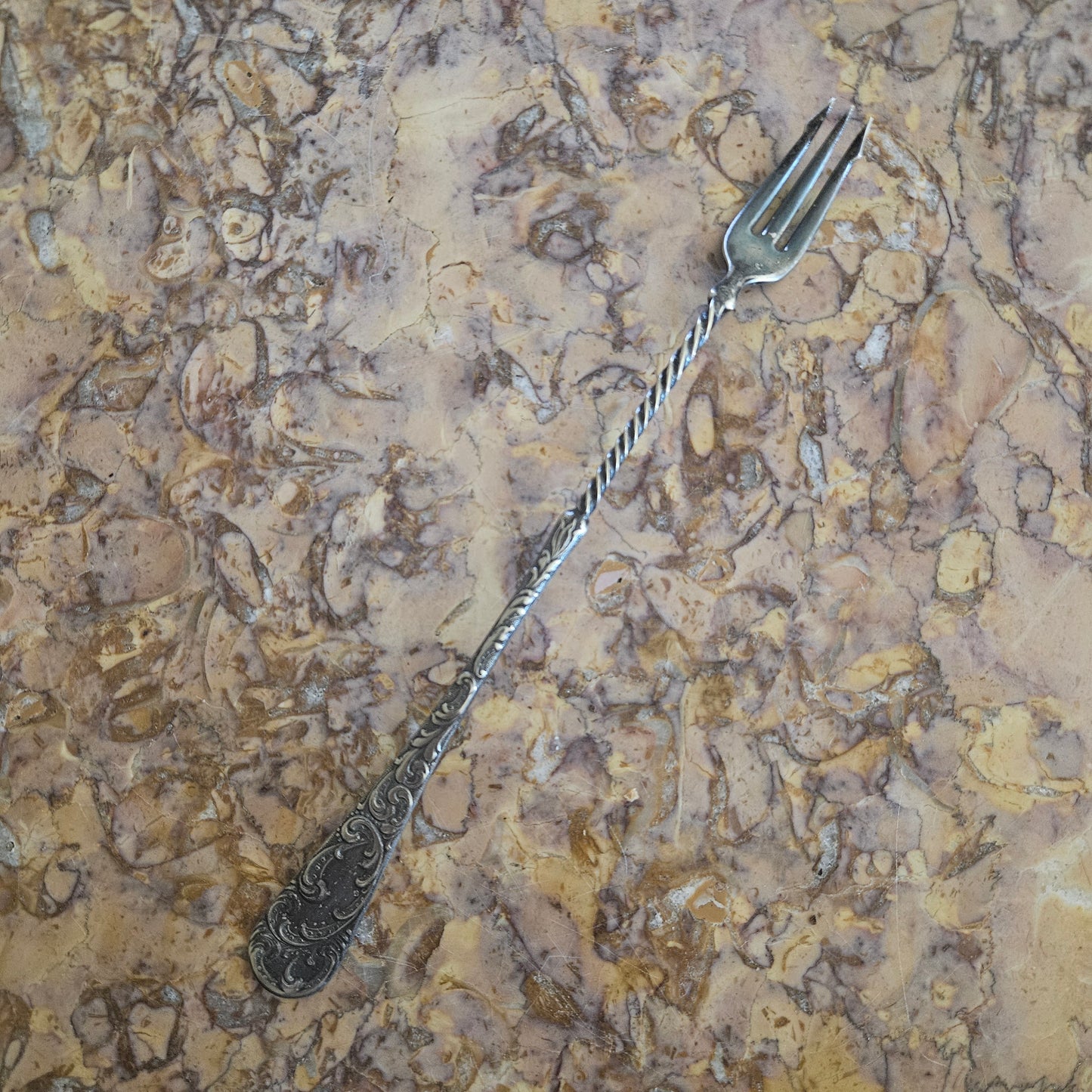 Vintage Silver Plated Pickle Fork