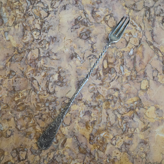 Vintage Silver Plated Pickle Fork
