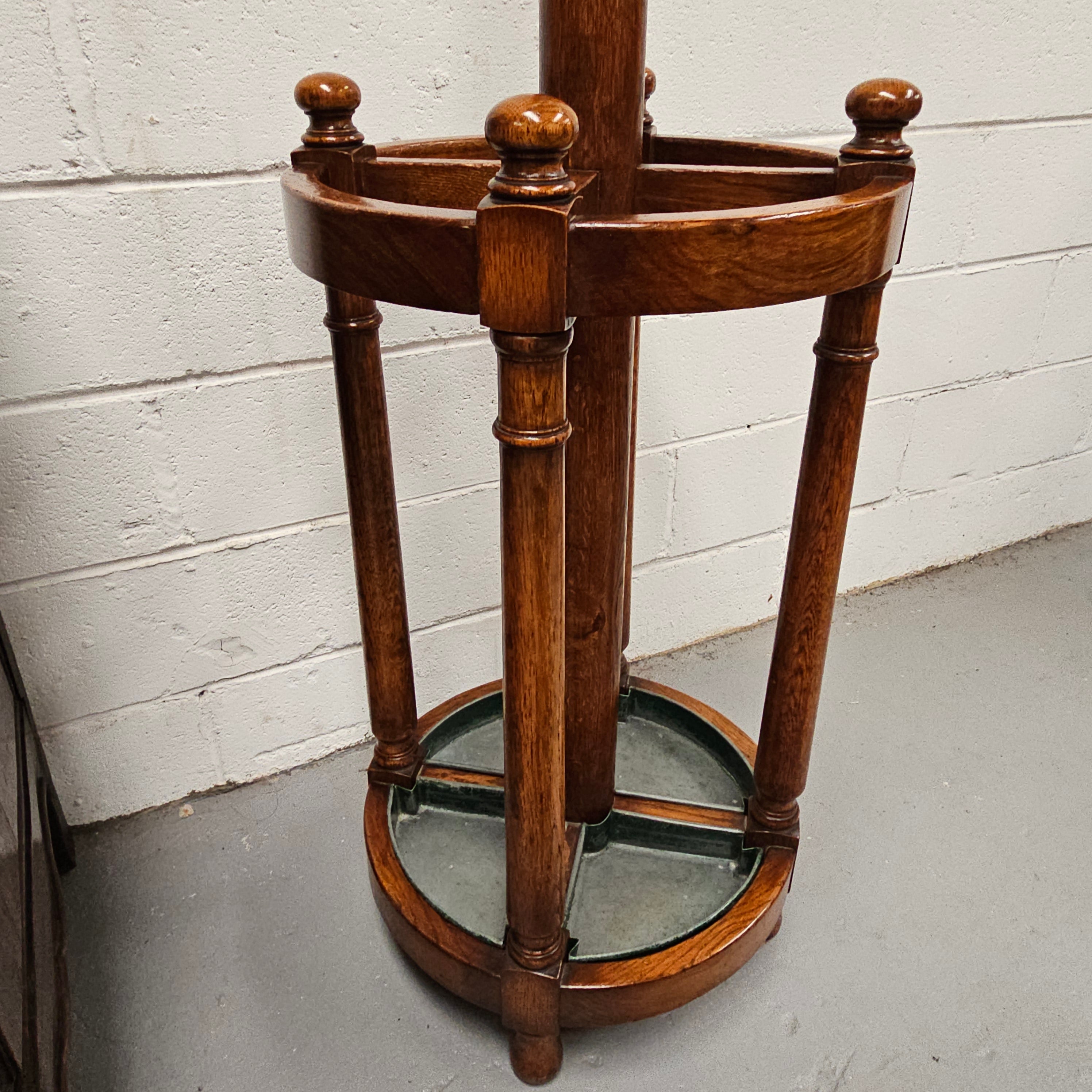 Edwardian Oak Hat/Coat/Umbrella Stand | Antique & Vintage | Moonee Ponds Antiques | Australia Wide Delivery