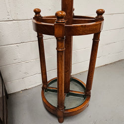 Edwardian Oak Hat/Coat/Umbrella Stand | Antique & Vintage | Moonee Ponds Antiques | Australia Wide Delivery