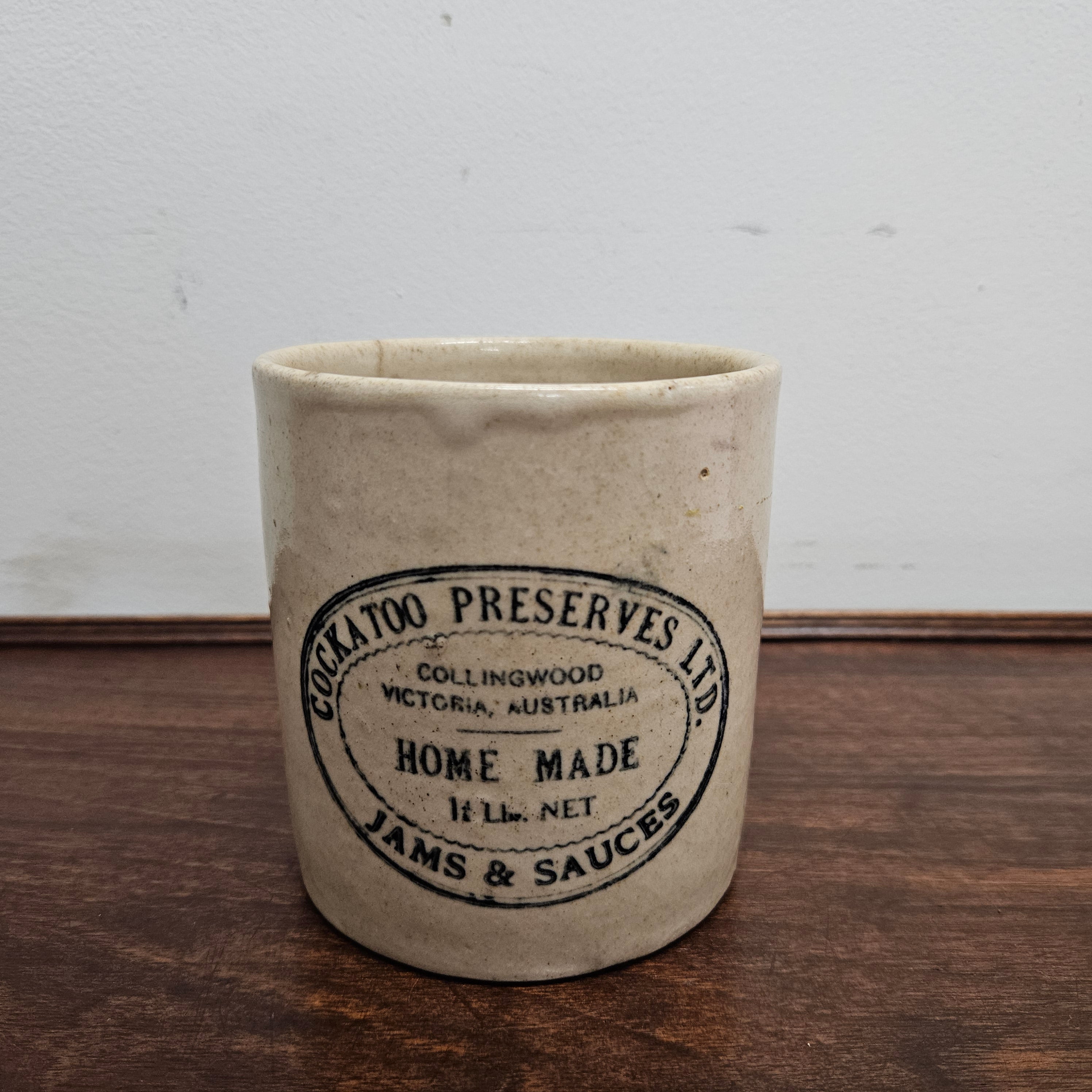 Vintage Pottery Stoneware Jar | Antique & Vintage | Moonee Ponds Antiques | Australia Wide Delivery