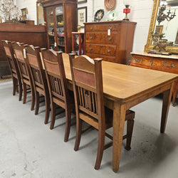 Early 2.8 Meter Tasmanin Huon Pine Farmhouse Dining Table | Antique & Vintage | Moonee Ponds Antiques | Australia Wide Delivery