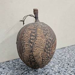 Engraved Boab-Tree Nut 1950's | Antique & Vintage | Moonee Ponds Antiques | Australia Wide Delivery