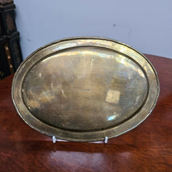 Vintage Hand Made & Painted Brass Tray