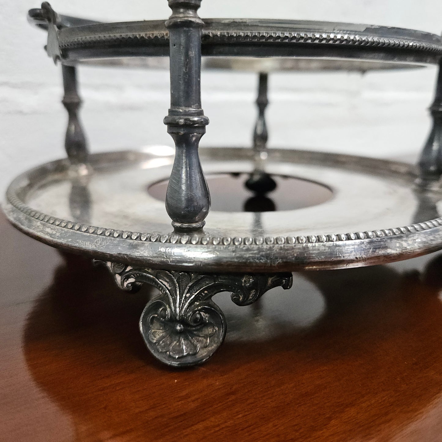 Victorian Walker & Hall Silver & Glass Insert Butter Dish