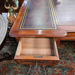 Stunning French Louis XV Style Leather Top Desk