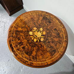 Victorian Floral Inlaid Occasional Table | Antique & Vintage | Moonee Ponds Antiques | Australia Wide Delivery