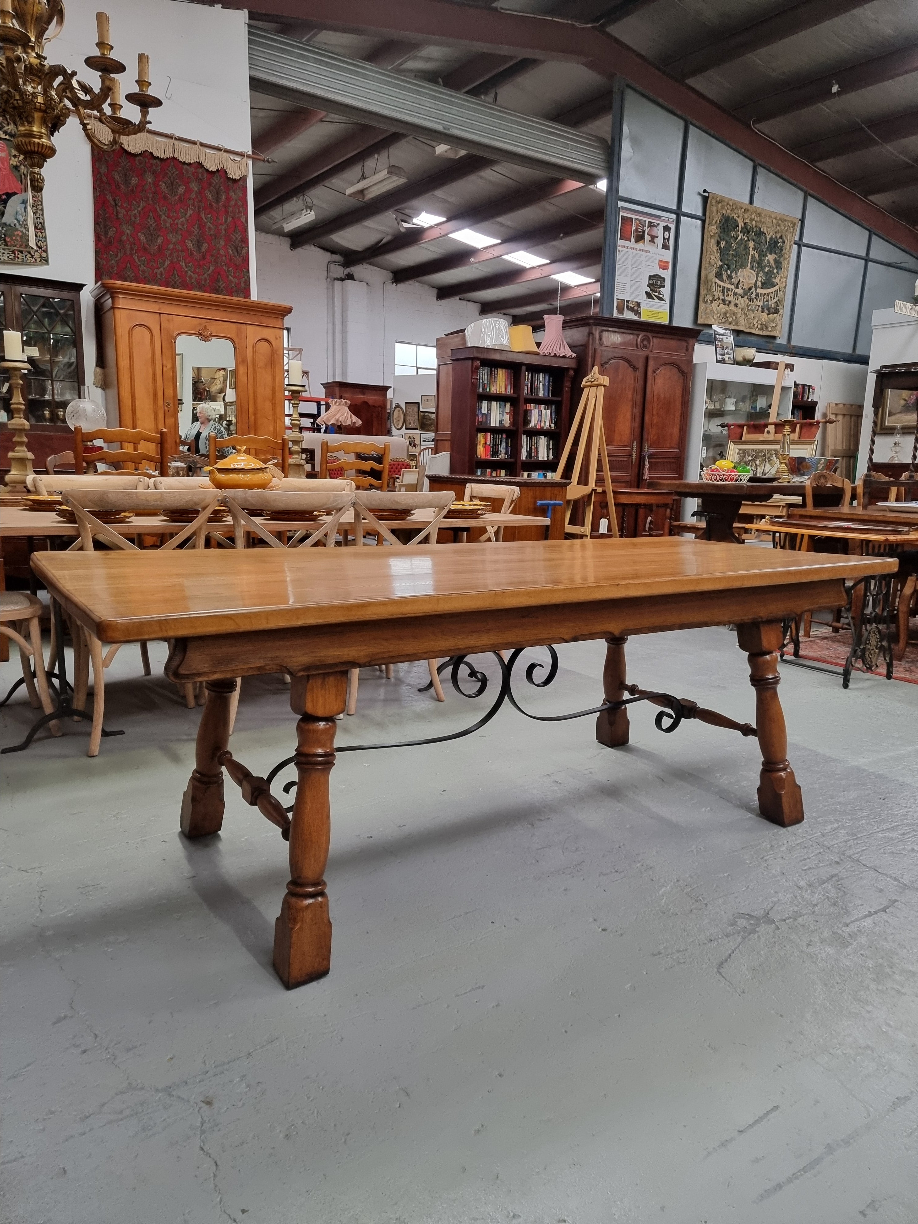 French Spanish Style Oak Farmhouse Table | Antique & Vintage | Moonee Ponds Antiques | Australia Wide Delivery