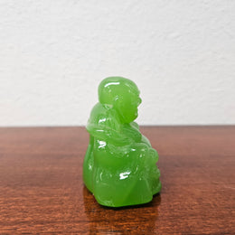 Vintage Chinese Faux Jade Buddha