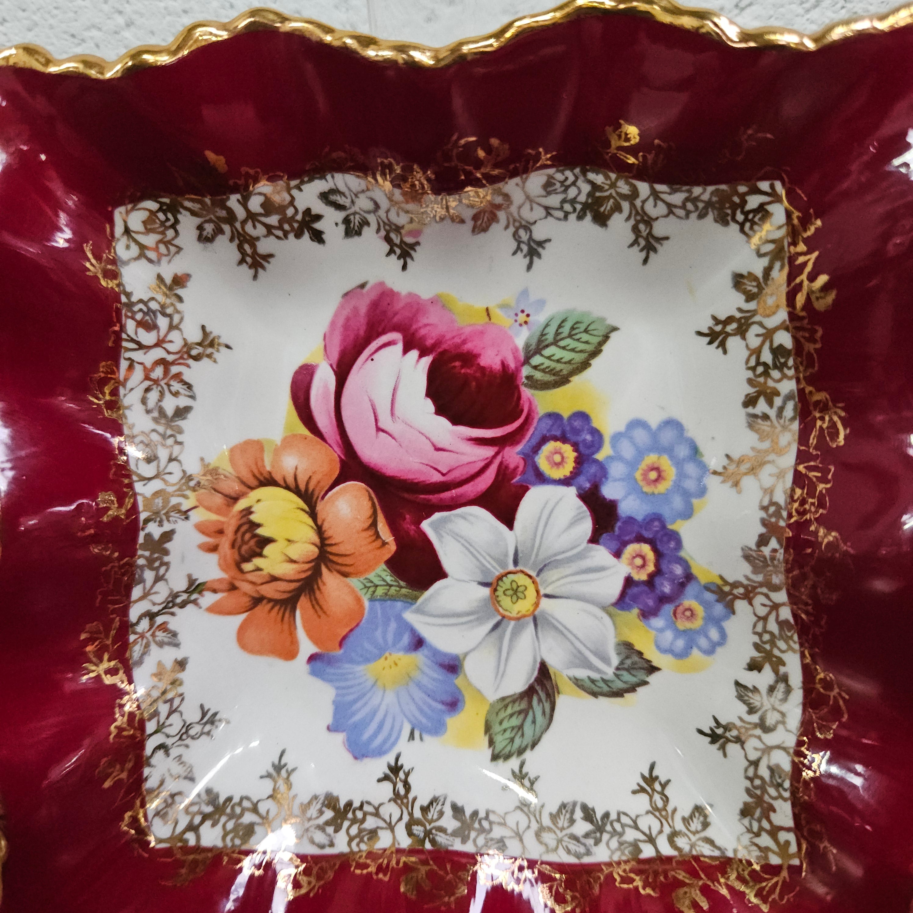 Staffordshire 'Old Foley' Small Dish | Antique & Vintage | Moonee Ponds Antiques | Australia Wide Delivery