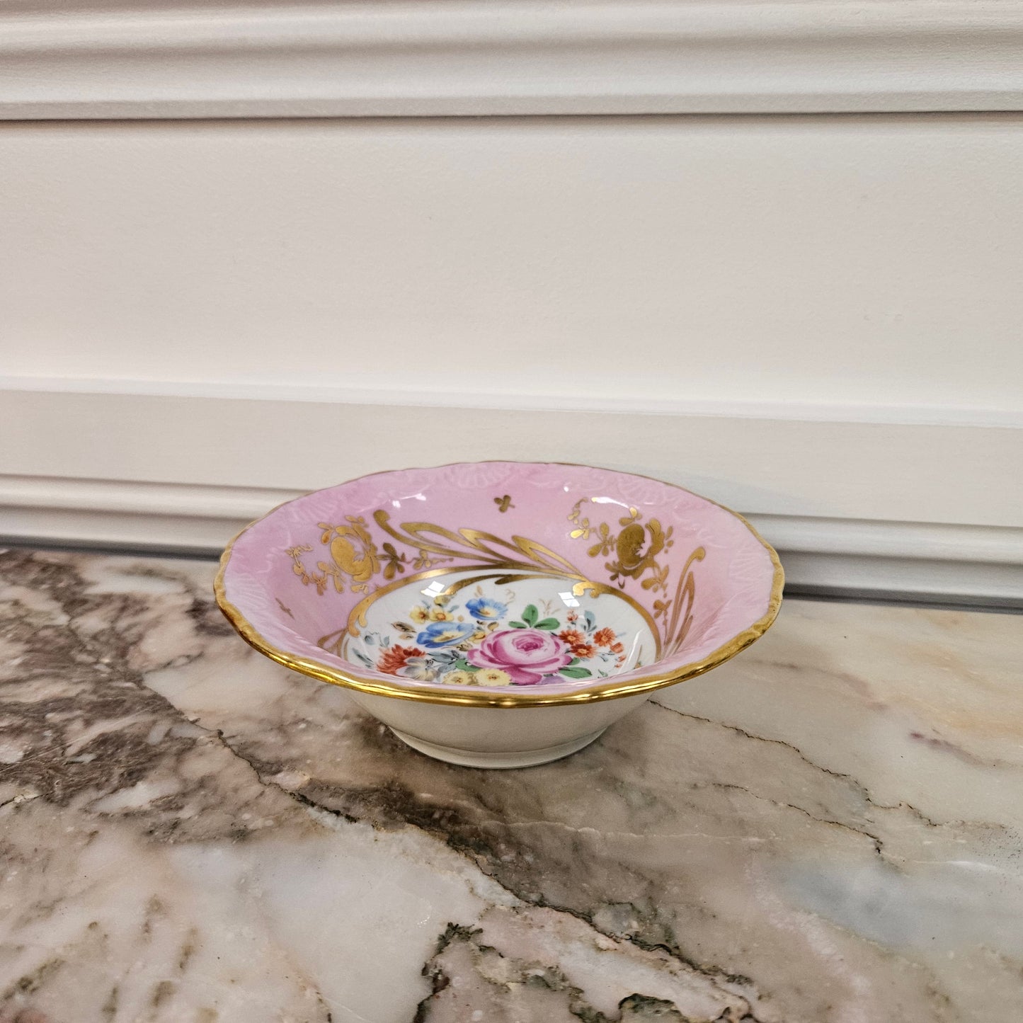 French Limoges Pink Bowl
