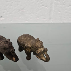Pair of Vintage Aged Brass Elephants | Antique & Vintage | Moonee Ponds Antiques | Australia Wide Delivery