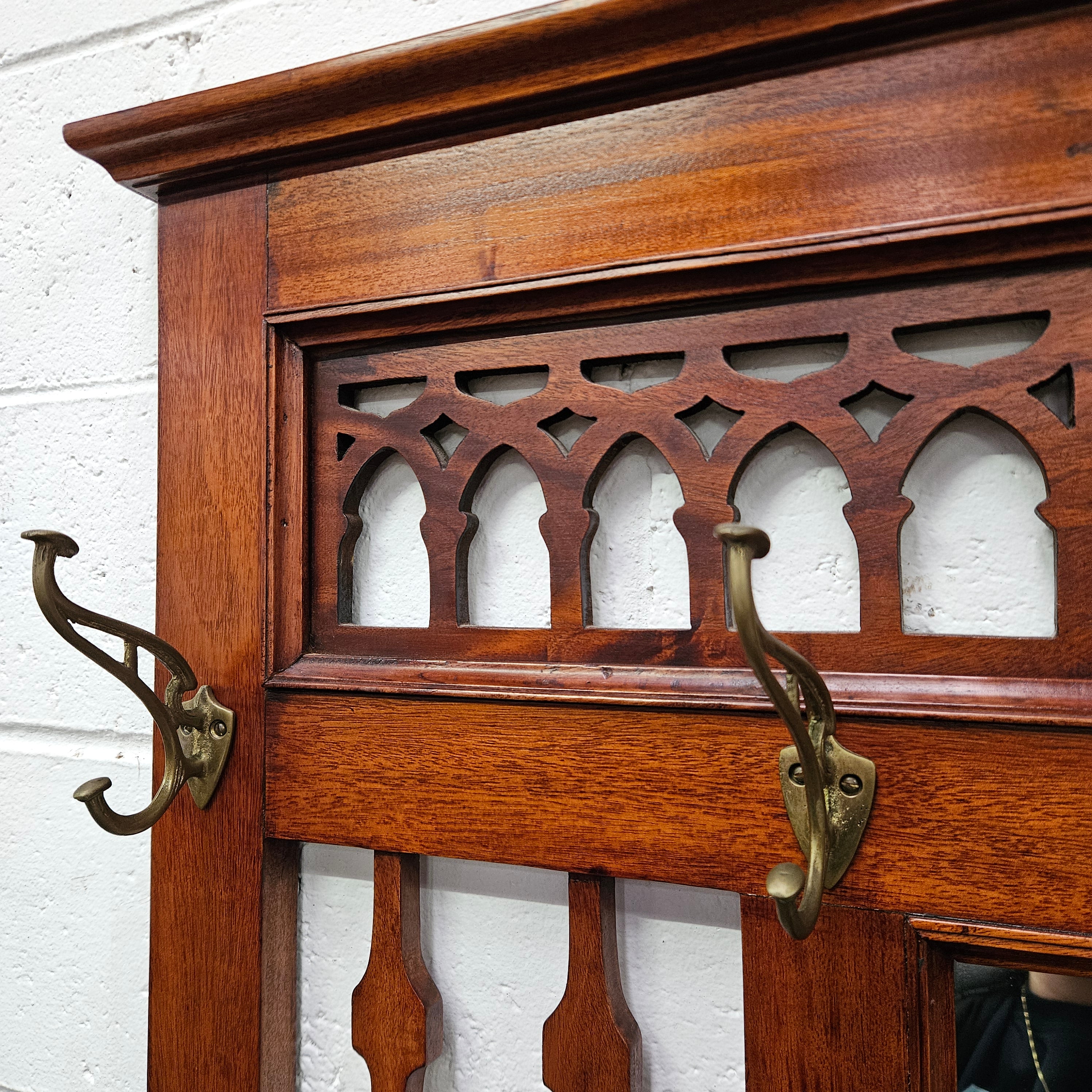 Stunning Edwardian Mahogany Hall Stand | Antique & Vintage | Moonee Ponds Antiques | Australia Wide Delivery