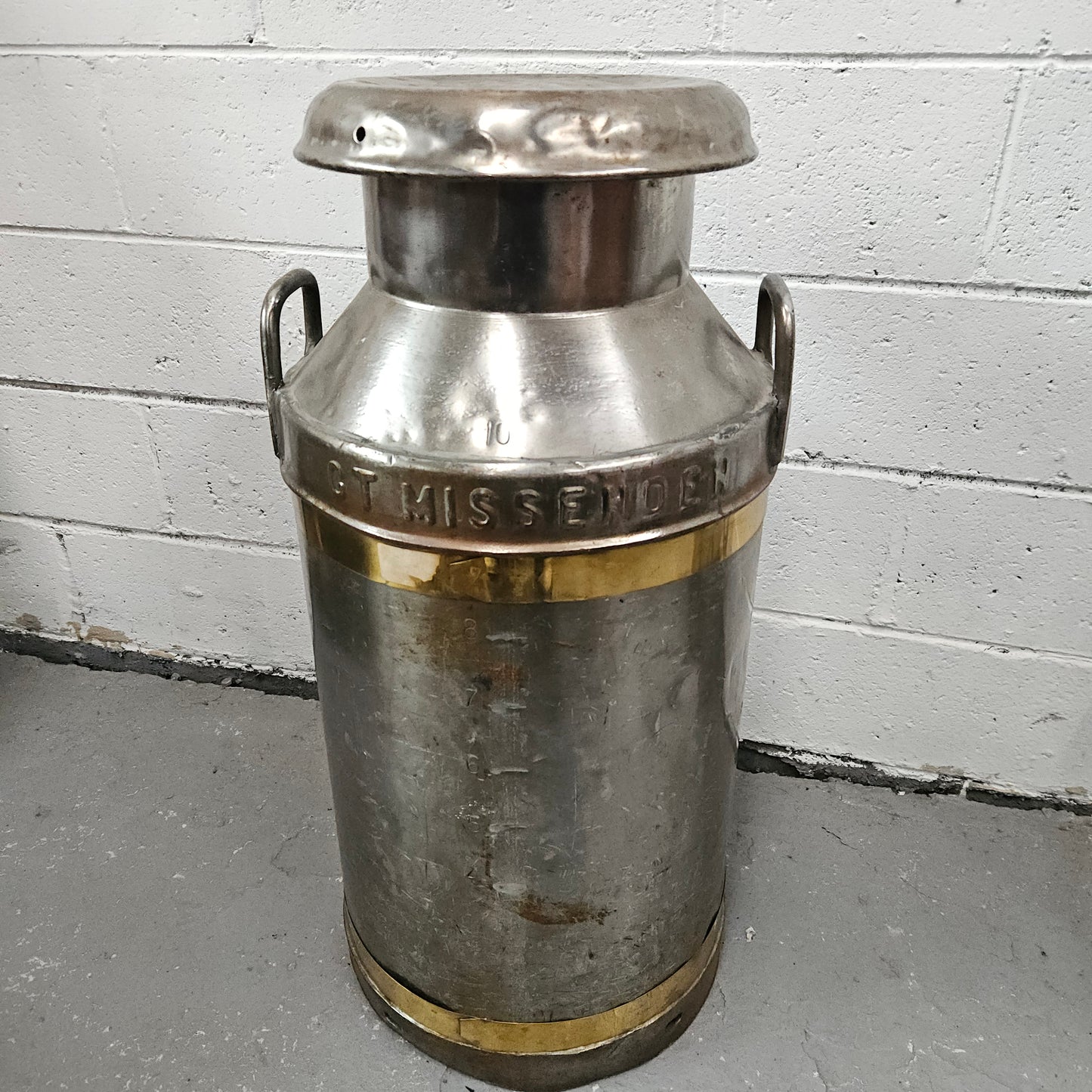 Large Metal Milk Canister/Churn