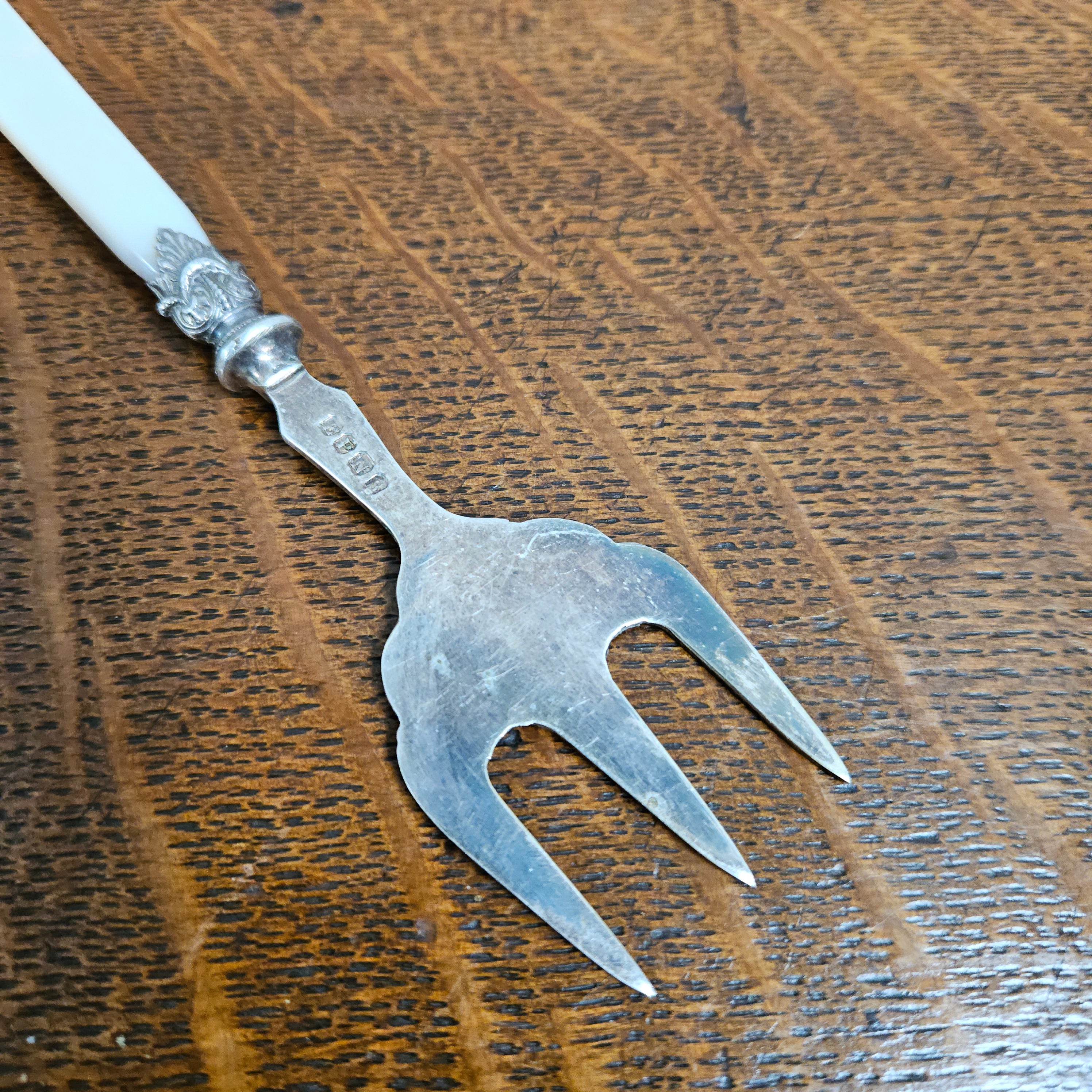 Antique Mother of Pearl & EPNS Silver Bread Fork | Antique & Vintage | Moonee Ponds Antiques | Australia Wide Delivery