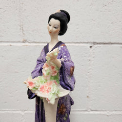 Oriental lady with column G. Armani Figure | Antique & Vintage | Moonee Ponds Antiques | Australia Wide Delivery