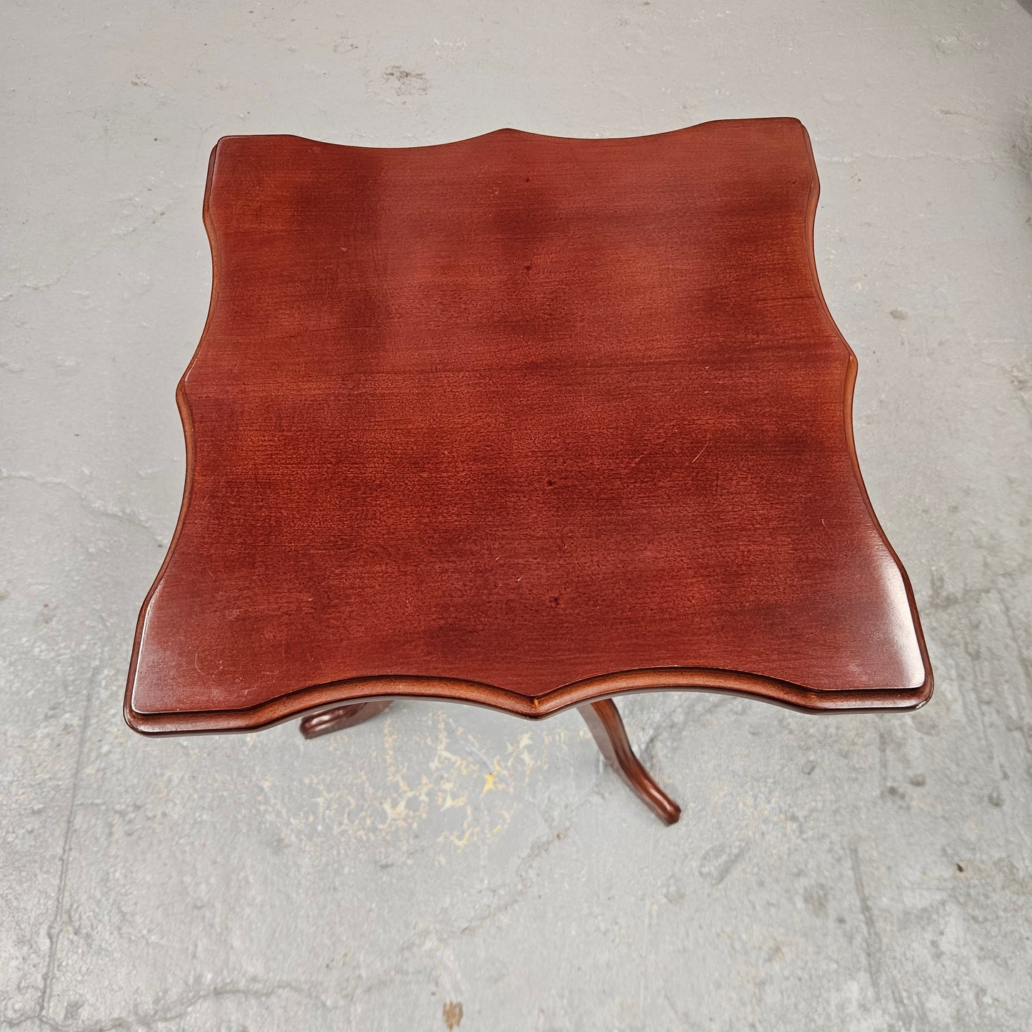 Vintage Mahogany Tilt Top Wine Table