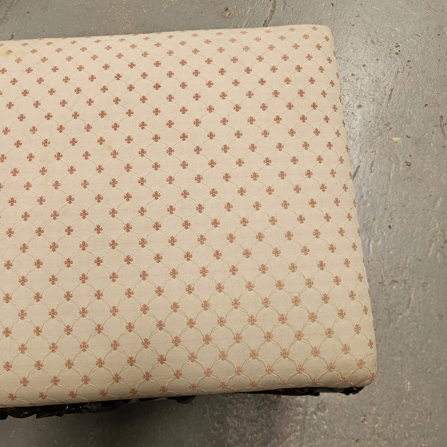 Antique George III  Style Double Rosewood  Upholstered Stool