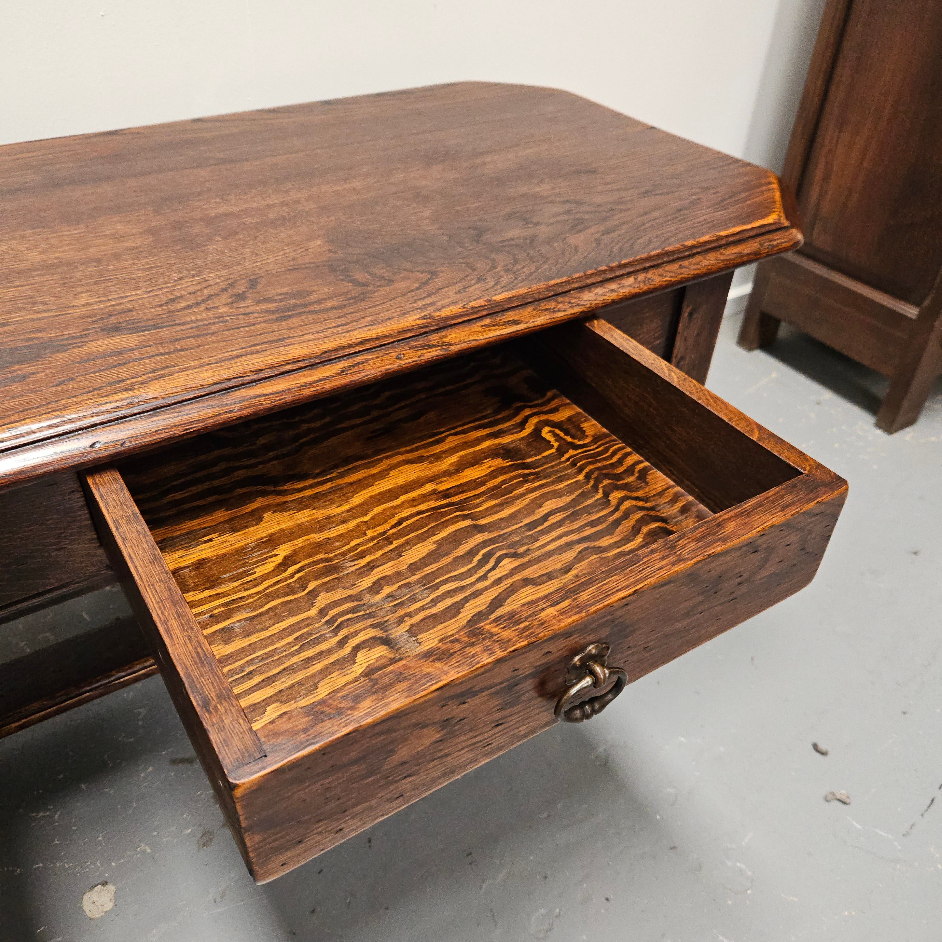 French Oak Two Drawer Coffee Table | Antique & Vintage | Moonee Ponds Antiques | Australia Wide Delivery
