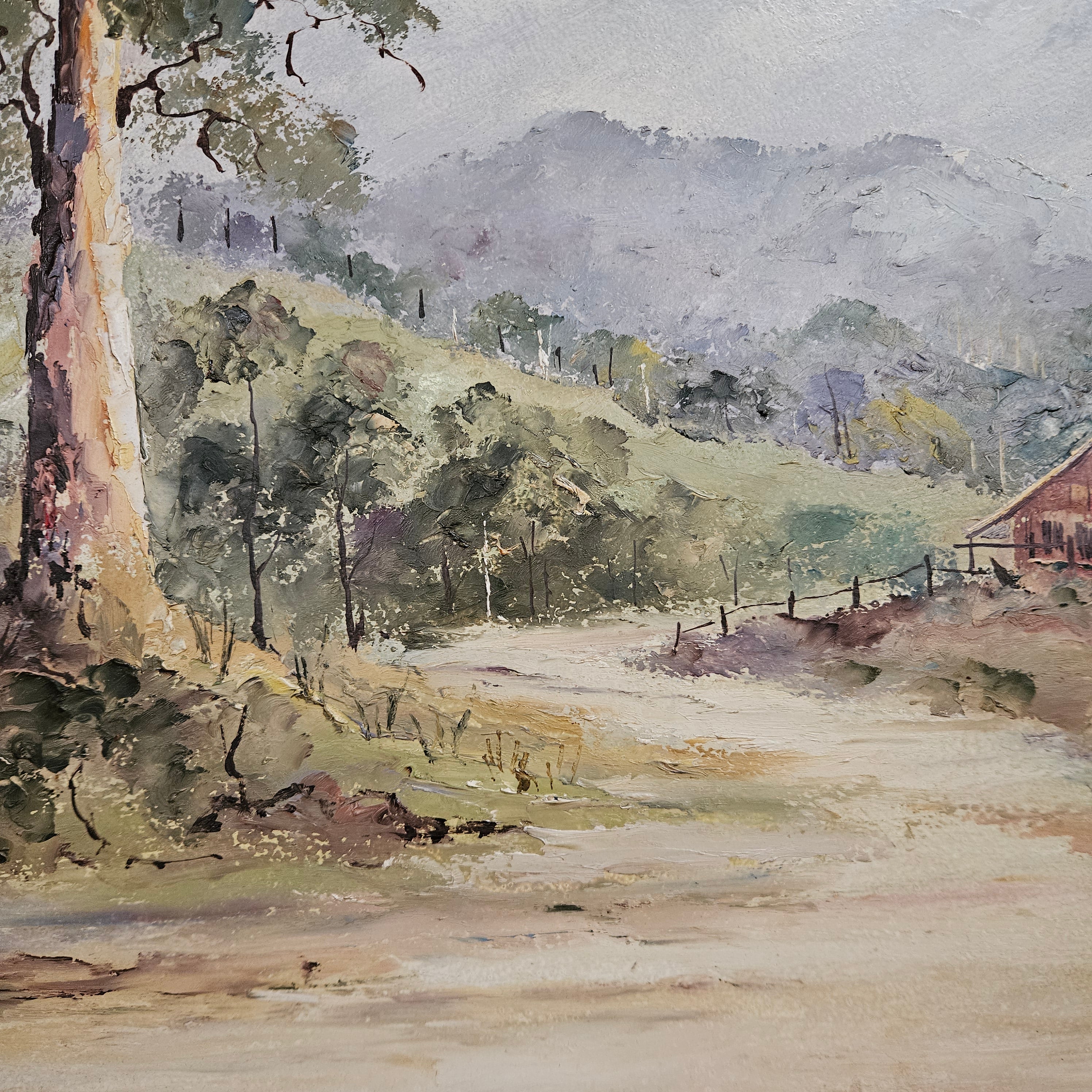 Australian Signed Simpson Oil on Board Framed Painting | Antique & Vintage | Moonee Ponds Antiques | Australia Wide