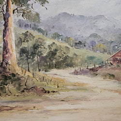 Australian Signed Simpson Oil on Board Framed Painting | Antique & Vintage | Moonee Ponds Antiques | Australia Wide Delivery