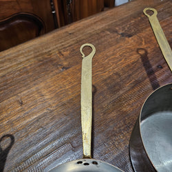 Set of Five French Copper Saucepans With Pouring Spout | Antique & Vintage | Moonee Ponds Antiques | Australia Wide Delivery