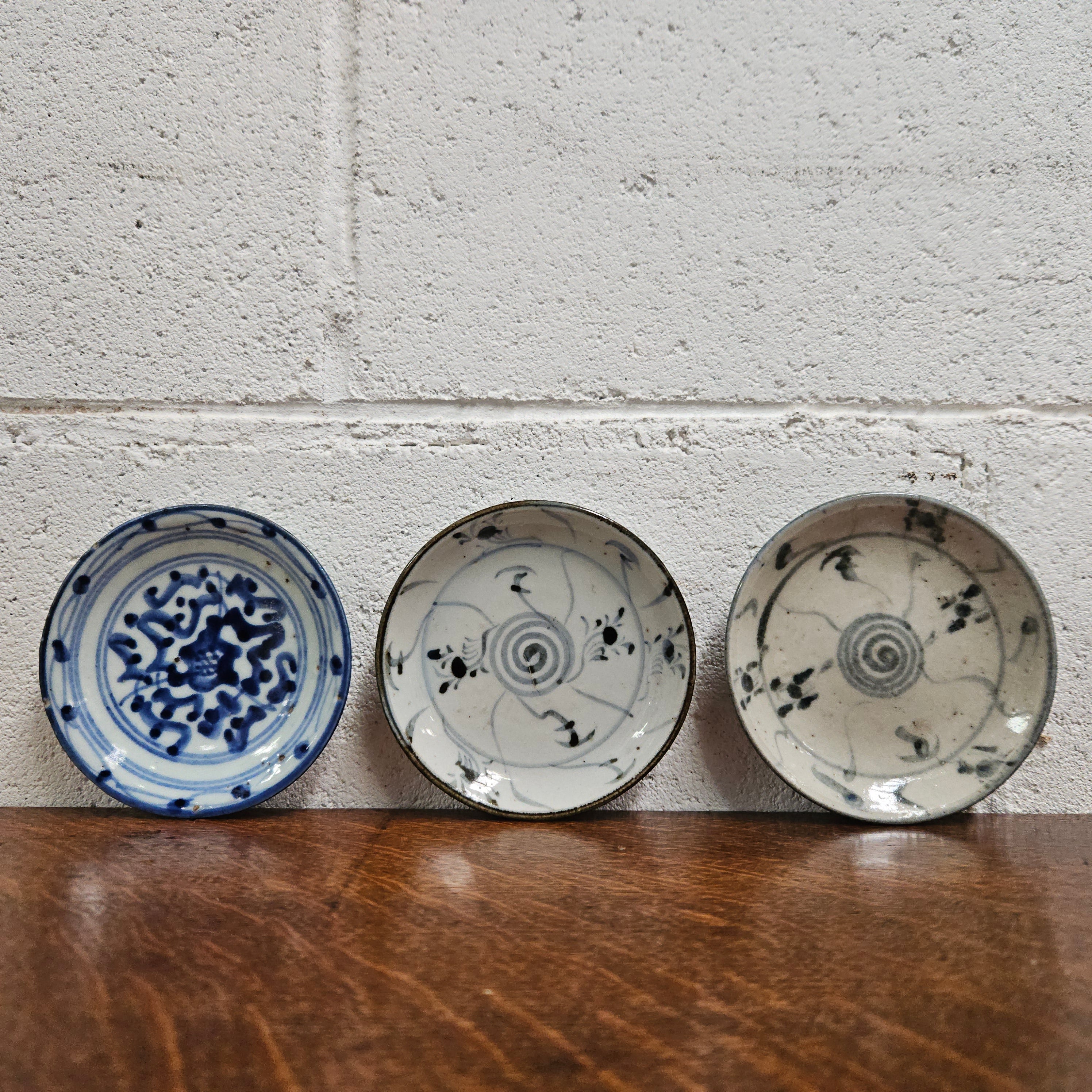 Three Ming Dynasty Dishes A/F | Antique & Vintage | Moonee Ponds Antiques | Australia Wide Delivery